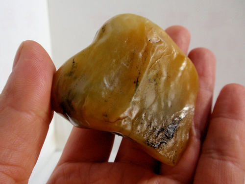 109克黄龙玉原石籽料黄蜡石冻蜡胶蜡台山玉霍山玉-特价16-10-28