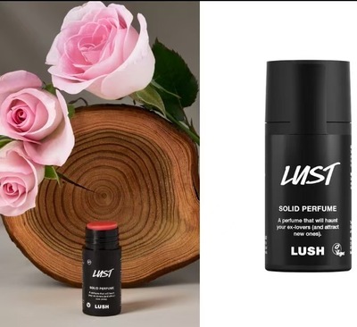 予！日本代LUSH固体香水膏11g LUST Dirty便携香氛送礼