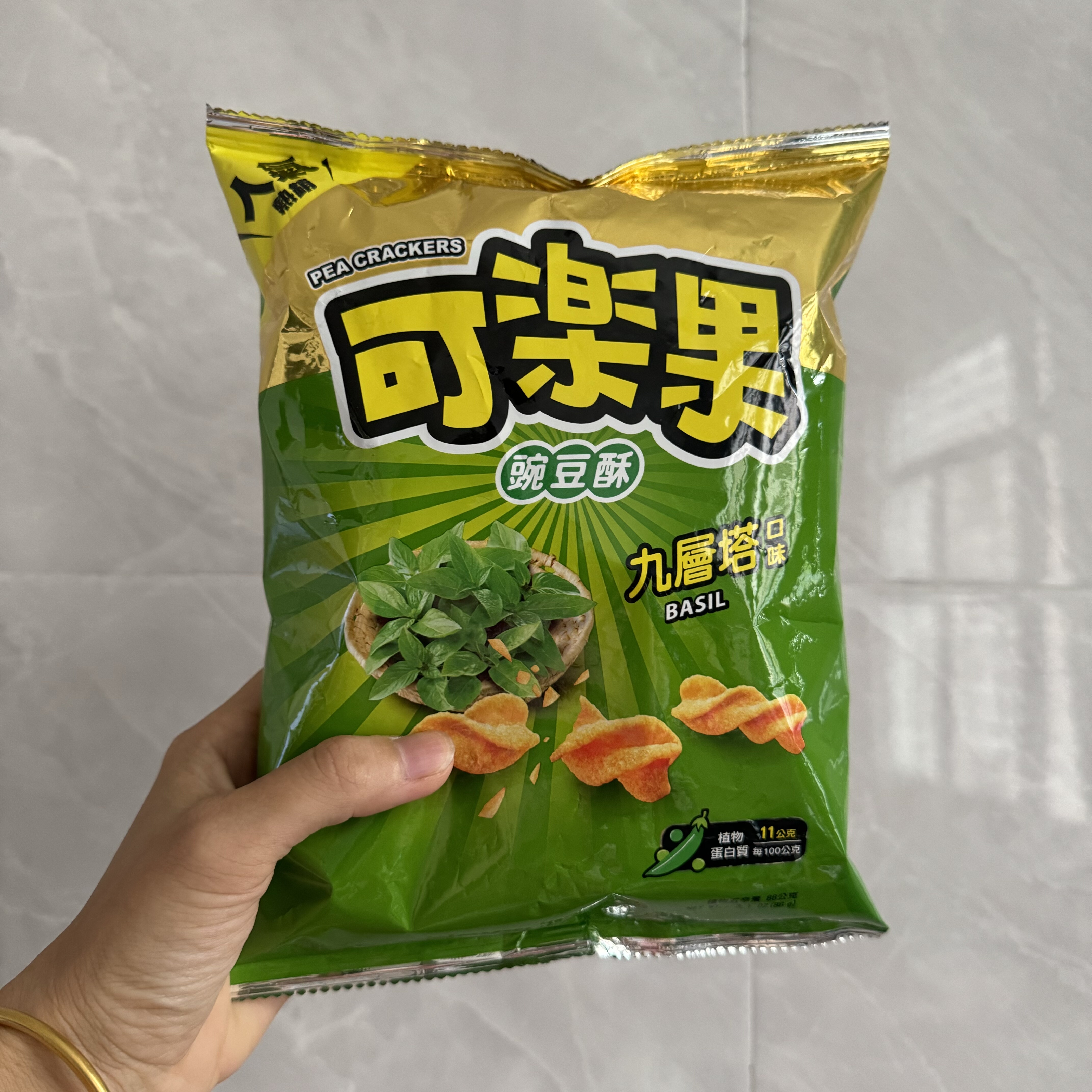 台湾可乐果 豌豆酥 九层塔柠檬玫瑰盐味山葵酷辣味原味零食小吃