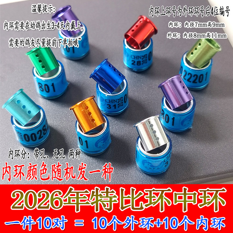 2026年特比对环信鸽足环环中环