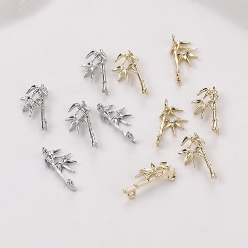 小竹子双吊竹枝连接节节高吊坠