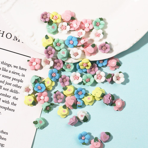 仿真陶瓷花小花diy手机壳材料包