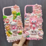 Кремовый чехол для телефона, набор материалов ручной работы, барсетка, аксессуар с аксессуарами, фигурка, комплект, новая коллекция, DIY