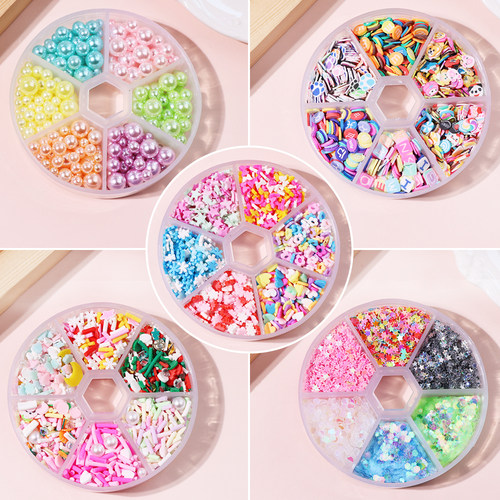 街角秘密六格珍珠彩针饰品