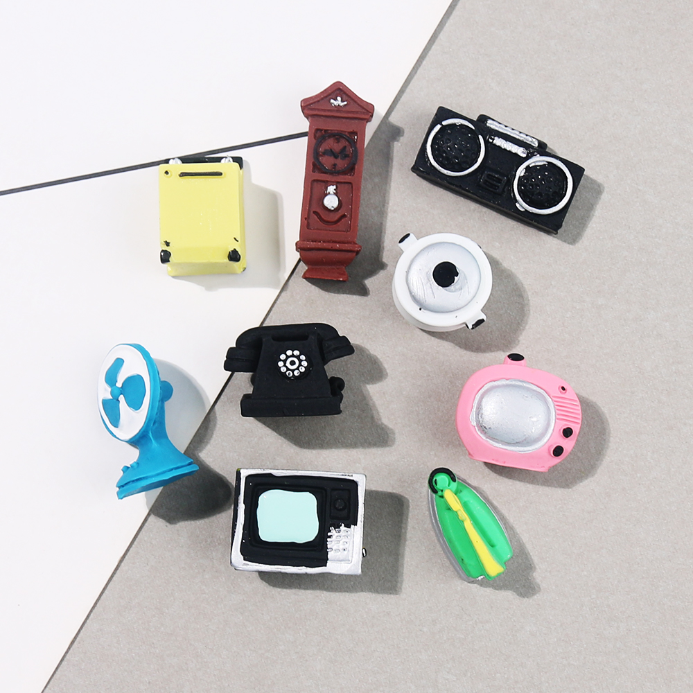 复古老式电器家电奶油胶手机壳树脂饰品小配件diy材料包手工制作