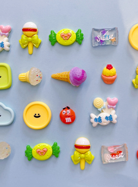 卡通可爱小动物diy奶油胶手机壳头饰发夹饰品树脂配件