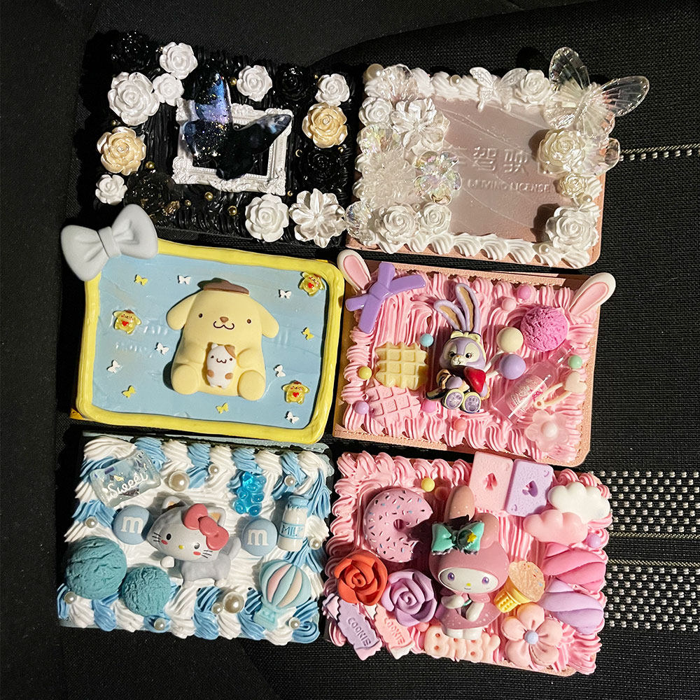 驾照驾驶证奶油胶手机壳树脂饰品配件diy材料包手工自制水晶滴胶