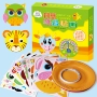 Khay giấy màu trẻ em mẫu giáo tấm giấy hướng dẫn tự làm sản xuất vật liệu dán vật liệu gói đồ chơi giáo dục - Handmade / Creative DIY đồ chơi cho bé gái