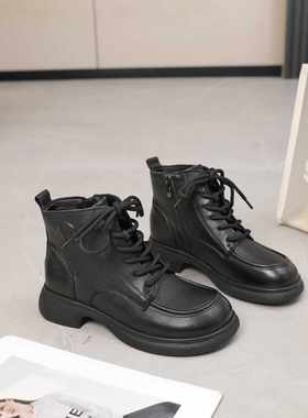 秋季大码女鞋40-43码真皮马丁靴