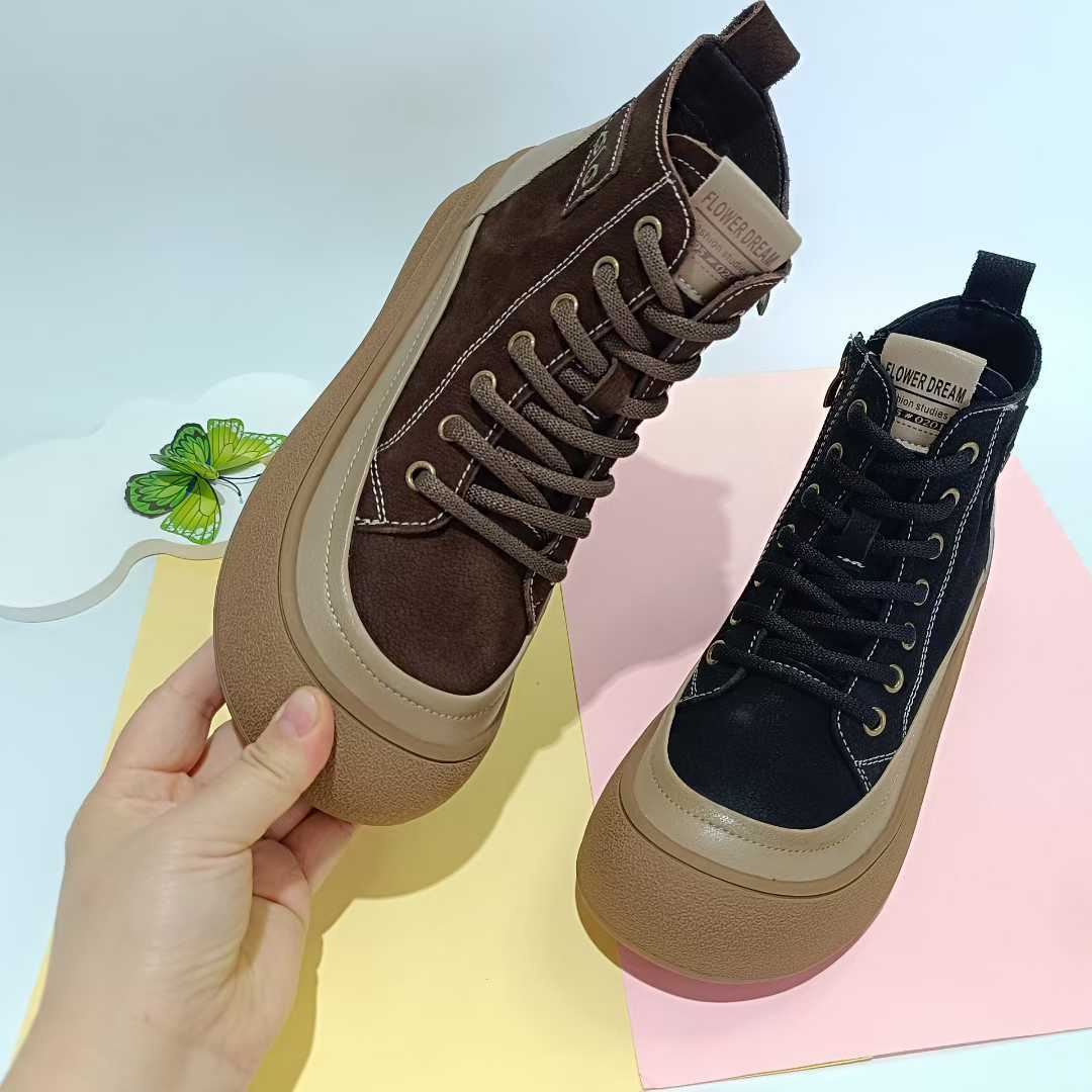 秋冬大码女鞋40-43码真皮休闲鞋