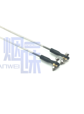 2MM304不锈钢 舵机拉杆总成塑料球头扣船模船用舵机拉杆连接器300
