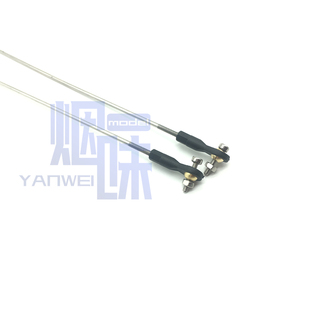 2MM304不锈钢 舵机拉杆总成塑料球头扣船模船用舵机拉杆连接器300