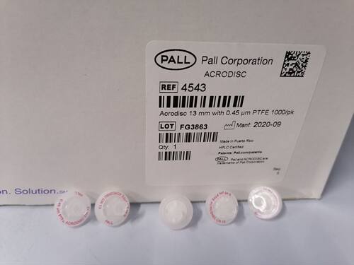 PALL 0.45um PTFE ACRODISC CR13针头过滤器 4543