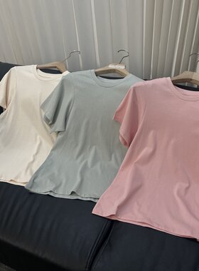 别问 来抢！日本设计师贵牌子 女士纯棉短袖T恤 退货拉黑