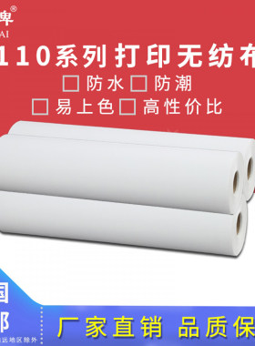 雁牌110打印无纺布高清海报打印布广告布装饰画打印布油画布