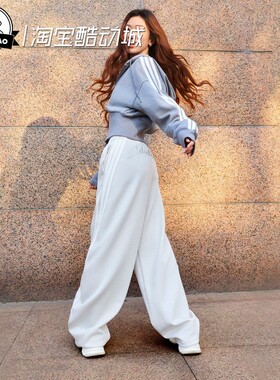 3月ADIDAS阿迪达斯三条纹舞动系列运动香蕉裤扭扭裤KX8913/KX8912