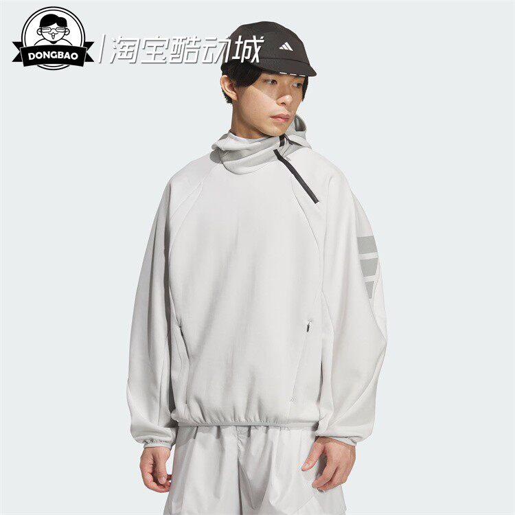 运动休闲宽松连帽卫衣套头衫