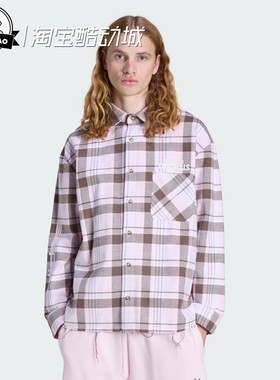 12月adidas阿迪达斯SHIRT 男子时尚运动长袖衬衫KG6451/KG6452