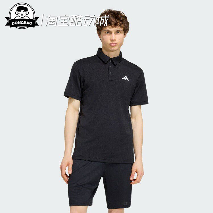 学院风针织网球运动POLO衫