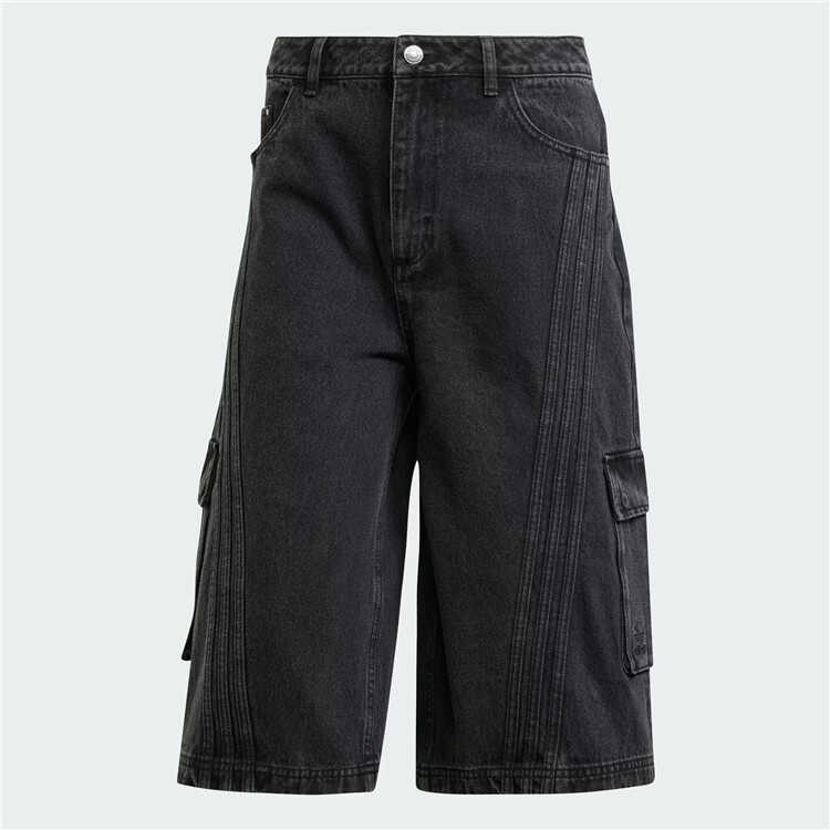 工装宽松牛仔7月运动短裤ADIDAS