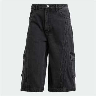 7月ADIDAS阿迪达斯DNM CAPRI SHORT 牛仔工装宽松运动短裤JM9283