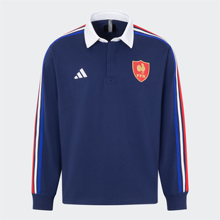 12月ADIDAS阿迪达斯CULTURE橄榄球休闲文化运动长袖球衣JP0364