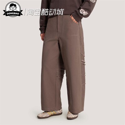 阿迪达斯梭织宽松运动裤