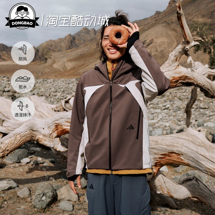 循山人拒水防风户外轻暖软壳外套
