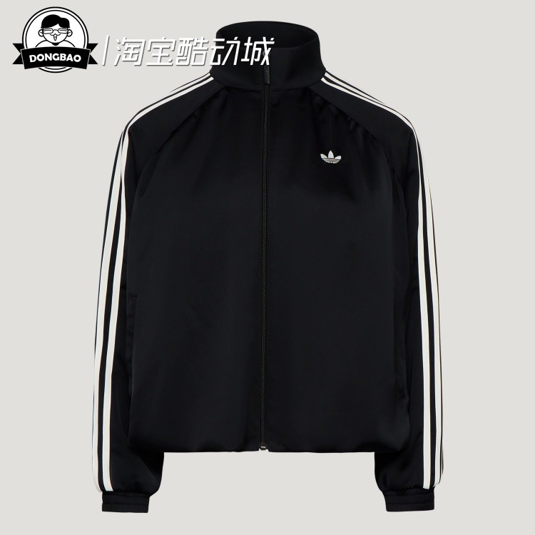 缎面百褶慵懒休闲运动夹克外套