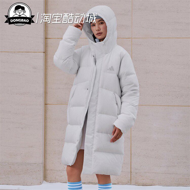 保暖中长款600蓬连帽羽绒服