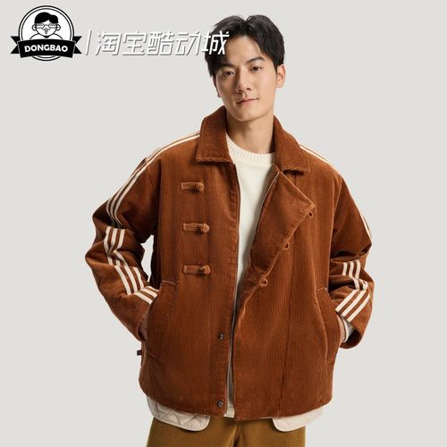 新中式保暖灯芯绒运动棉服