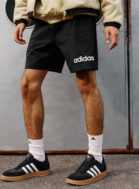 3月ADIDAS阿迪达斯M LIN 男子时尚舒适运动休闲短裤JE9012/JE9013