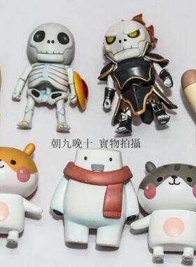 满小兔黑衣无脸立体公仔磁性贴 大白 小熊 外星人冰箱贴