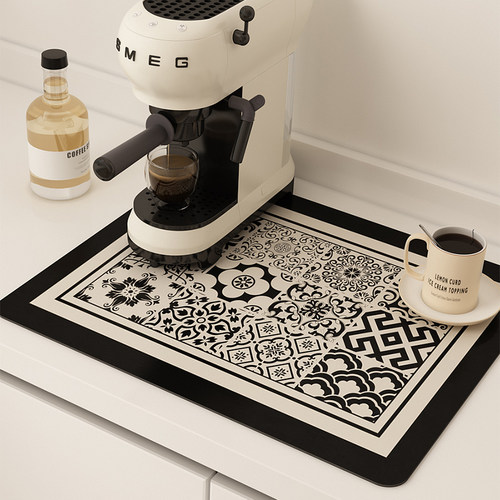 厨房台面咖啡机水龙头下沥水地垫