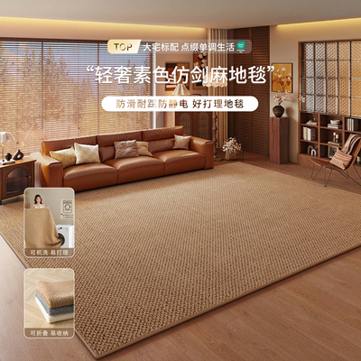 仿剑麻客厅地毯2026新款