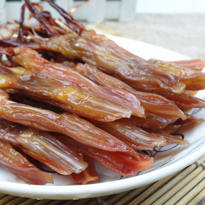 温州特产鸭舌散装大条初旭酱鸭舌原味500g餐厅冷盘下酒菜生鸭舌头