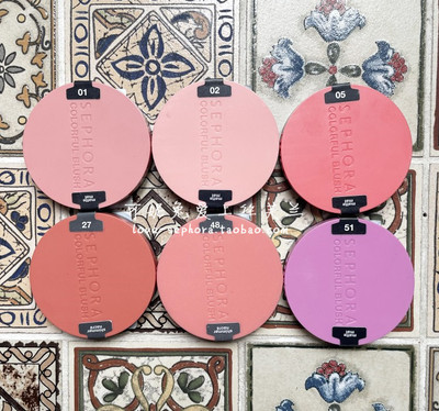 丝芙兰亮彩单色腮红01羞涩如你