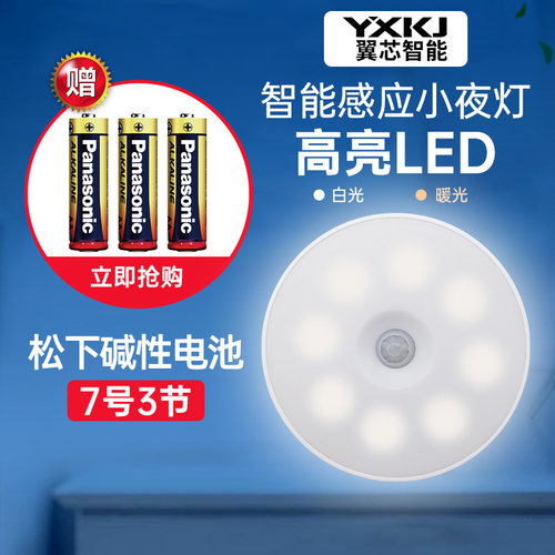 松下碱性电池搭配小夜灯套装