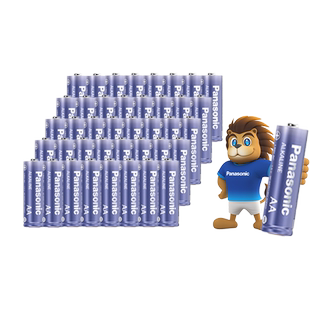 松下进口碱性电池5号7号40粒装电池批发家用遥控器拍立得儿童玩具五号鼠标空调电视闹钟七号干电池1.5V