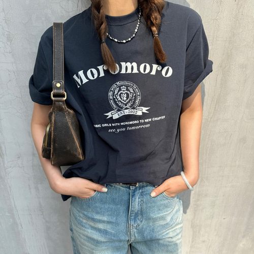 ACRAB复古学院风宽松短袖T恤