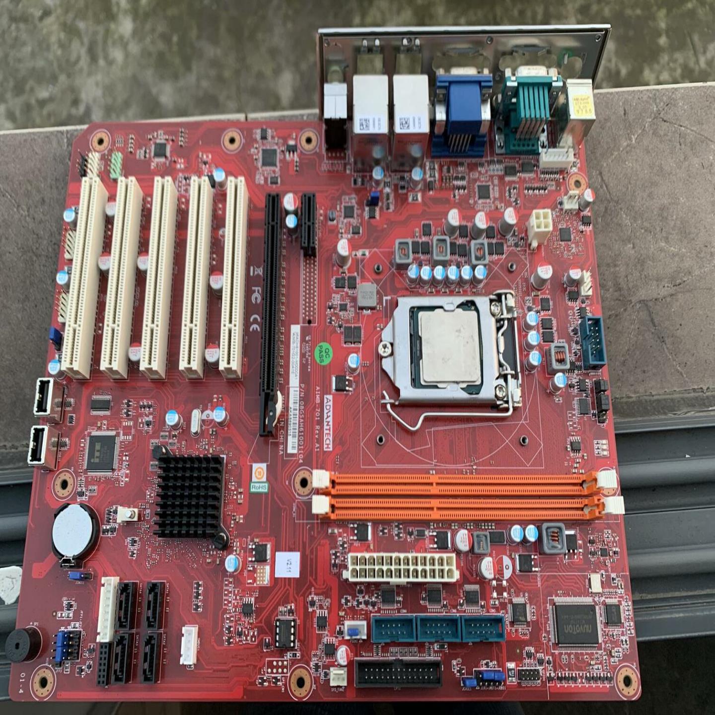 拆机研华工控机主板 AIMB-701 REVA1 AIMB-701G2 研华H61双网卡