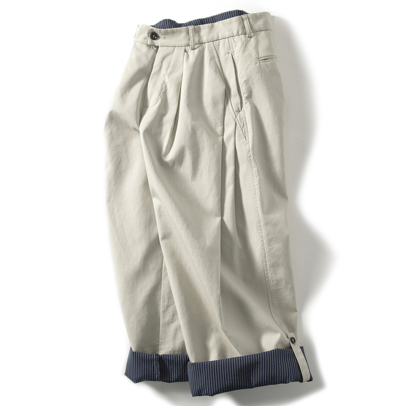 春季男女阔腿休闲裤宽松拼接肌理长裤2026年新款可翻边九分裤西裤