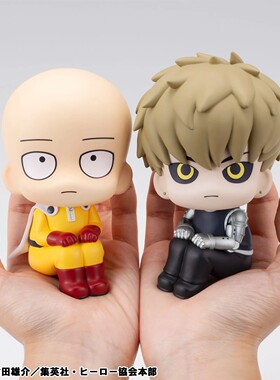 Megahouse 一拳超人 LOOK UP 琦玉 杰诺斯 Q版手办