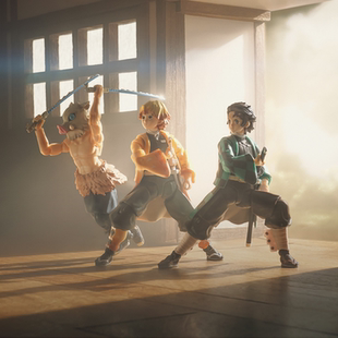 万代 鬼灭之刃 MINI 猗窝座 可动手办 桌面摆件 潮玩周边