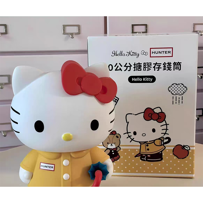 HUNTER 台湾711限定 Hello kitty 存钱罐 手办礼物