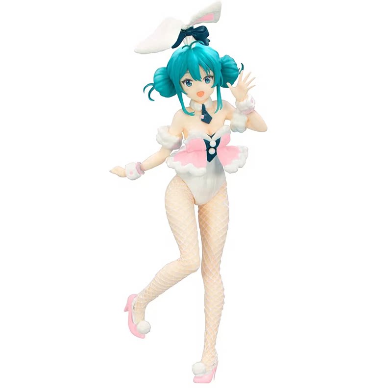 furyu v家 初音未来 miku 白兔女郎 粉色兔耳 景品手办