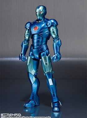 万代 魂限定 SHF IRON MAN 钢铁侠 蓝色 MK3 Mark3 手办