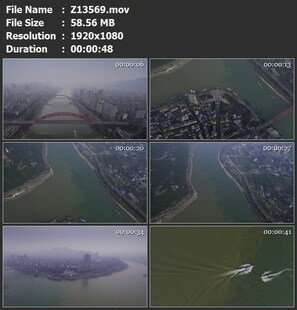 宜宾市航拍宜宾合江门岷江金沙江交汇高清实拍视频素材