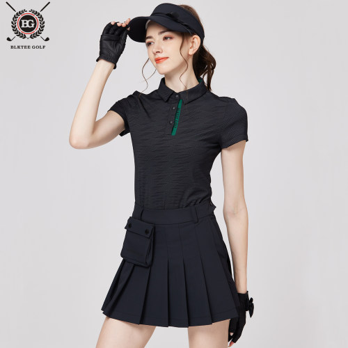 BG高尔夫服装女上衣短袖速干透气