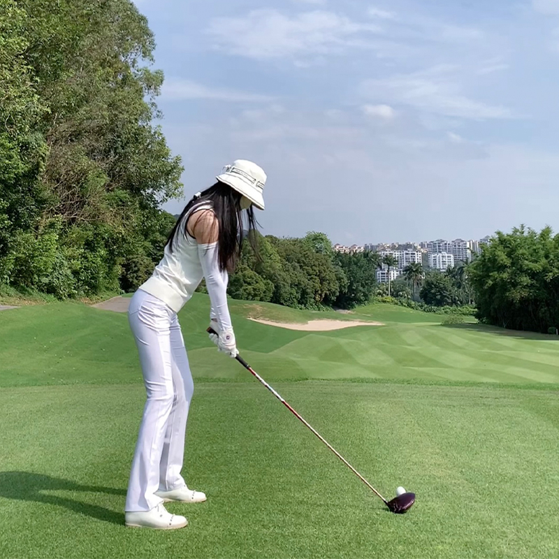 SG高爾夫長褲女微喇褲高腰顯瘦